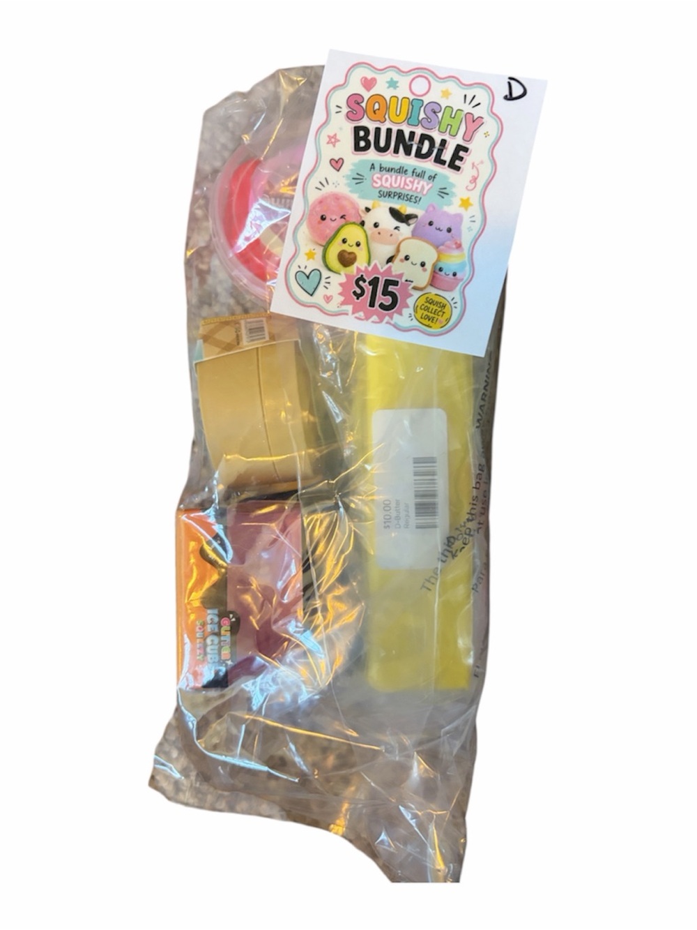 Squishy Bundle of 5 or more – Pastel Multicolor Plush Surprise Pack - Picture 2 of 3